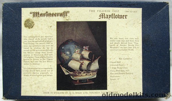 A A Hales Ltd Mayflower Pilgrim Ship 'Marinecraft' Kit - 13 Inch Long Wooden Ship Kit, 651 plastic model kit